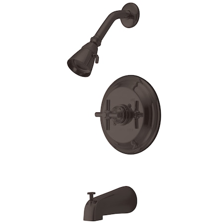 Kingston Brass Tub and Shower Faucet, 3, Wall Mount, Oil Rubbed Bronze KB2635EX